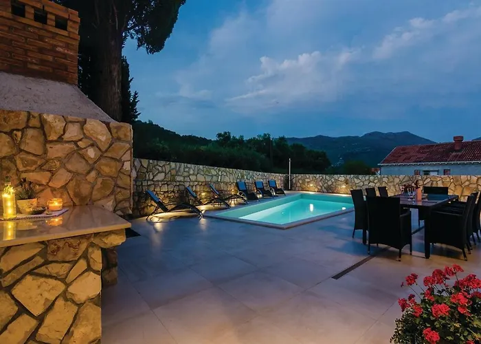빌라 Stone Bliss With Private Pool, Near Dubrovnik *