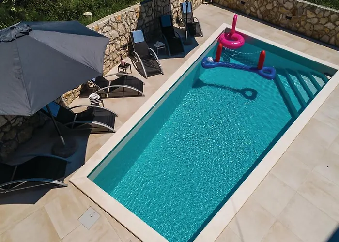 빌라 Stone Bliss With Private Pool, Near Dubrovnik 자톤