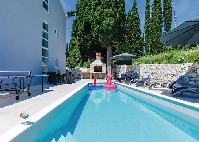 빌라 Stone Bliss With Private Pool, Near Dubrovnik 자톤